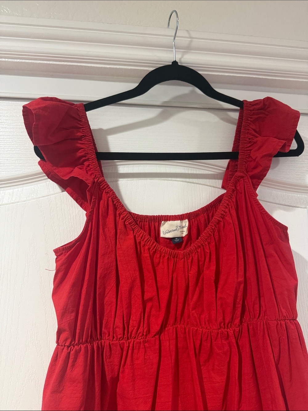 Universal Thread Red Ruffle Strap Dress - Picture 3 of 5